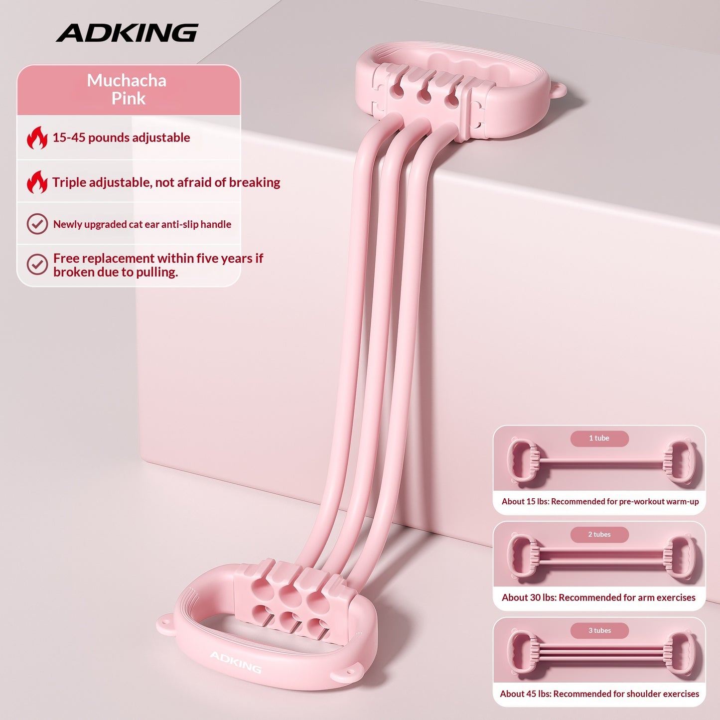 New 8-shaped Puller For Women, Back Opener, Shoulder Beautifier, Elastic Resistance Band